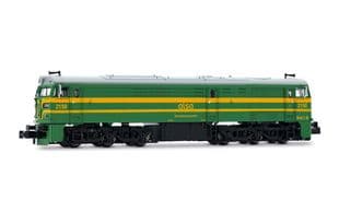 ALSA, locomotiva diesel 2150, livrea verde/gialla, ep. VI