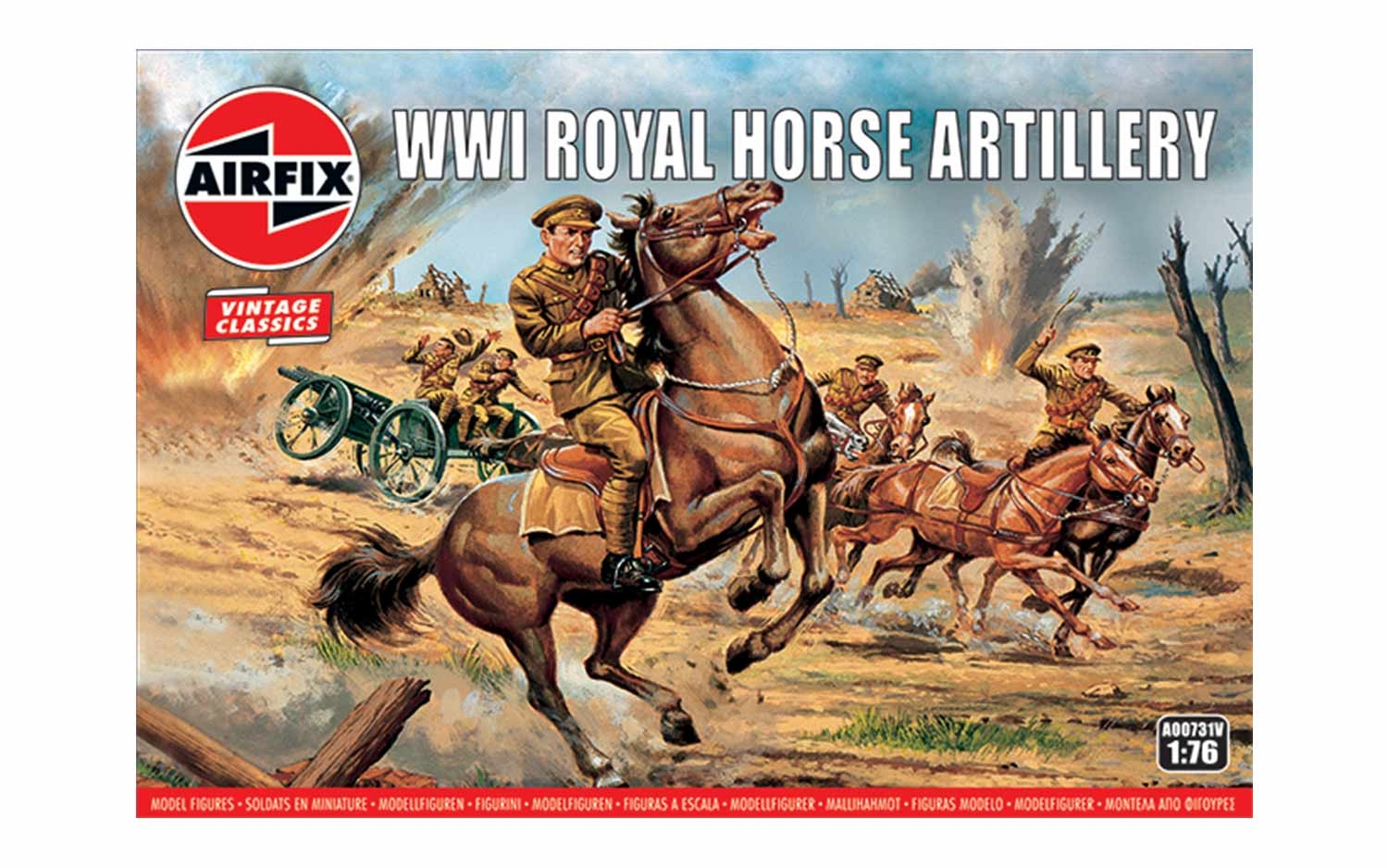 1/76 Scale Airfix 0731 WW1 British Royal Horse Artillery 