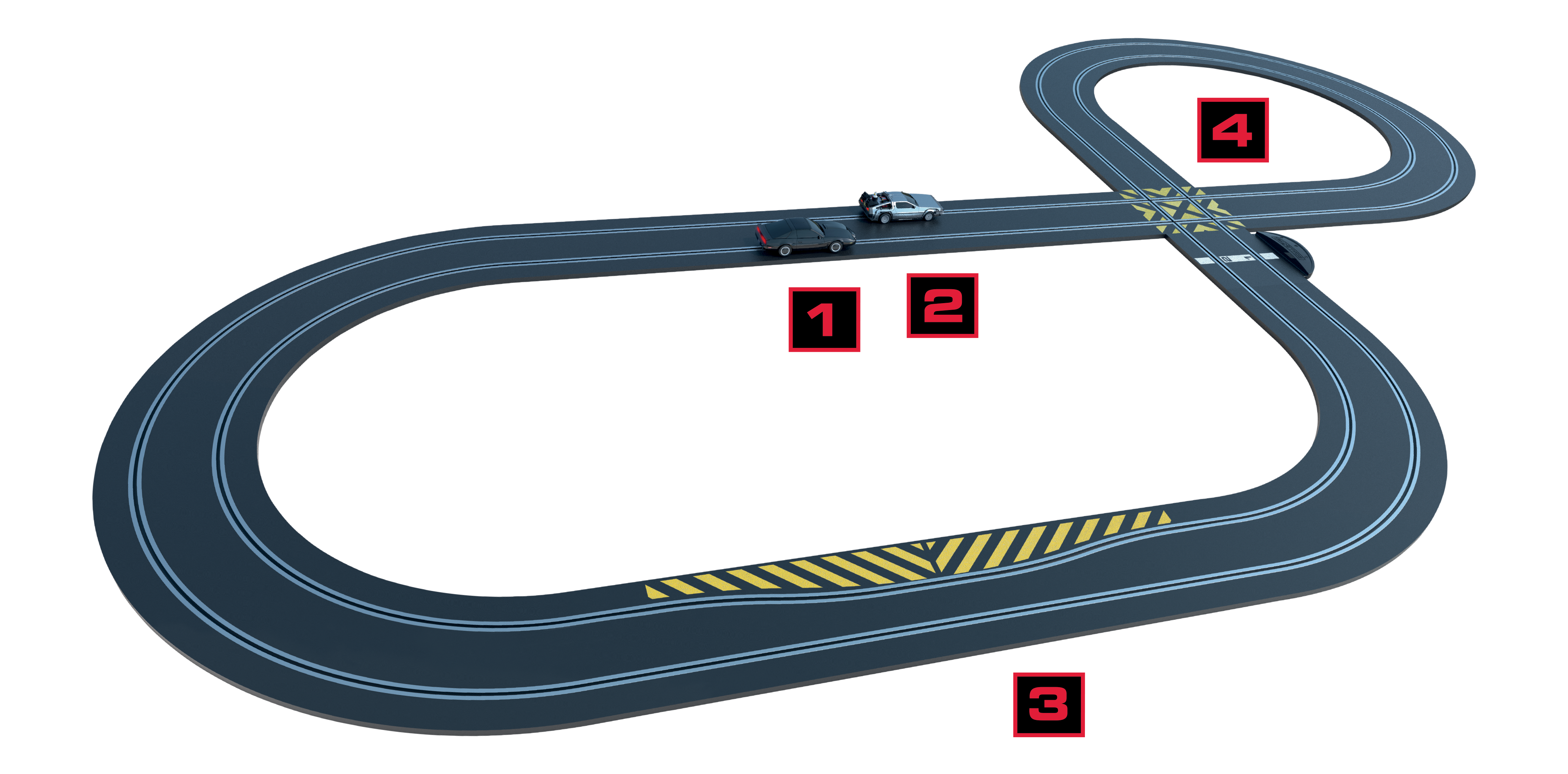 89％以上節約 KANADEREAカナデリアScalextric Back to The Future's Delorean vs Knight  Rider's KITT 1:32 Slot C