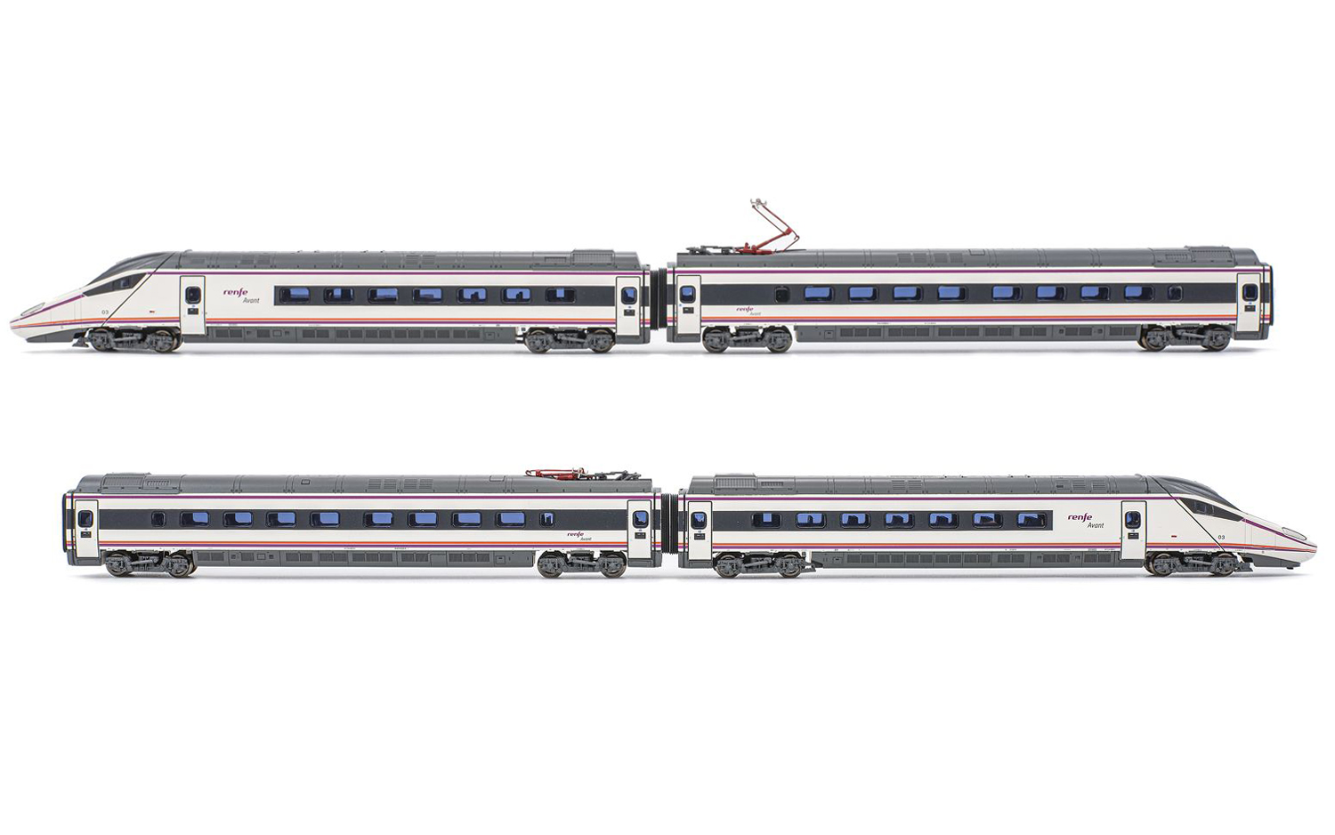 HN2475S RENFE, 4-unit base set EMU class S-114, period VI, with DCC -sounddecoder