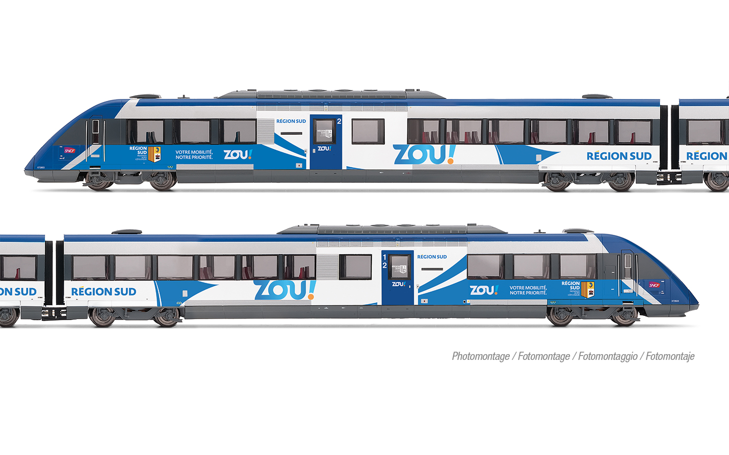 HJ2482 SNCF, 2-unit diesel railcar X 72500 