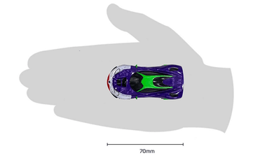 G1155M Micro Scalextric Batman vs Joker Set Battery Powered Card 1