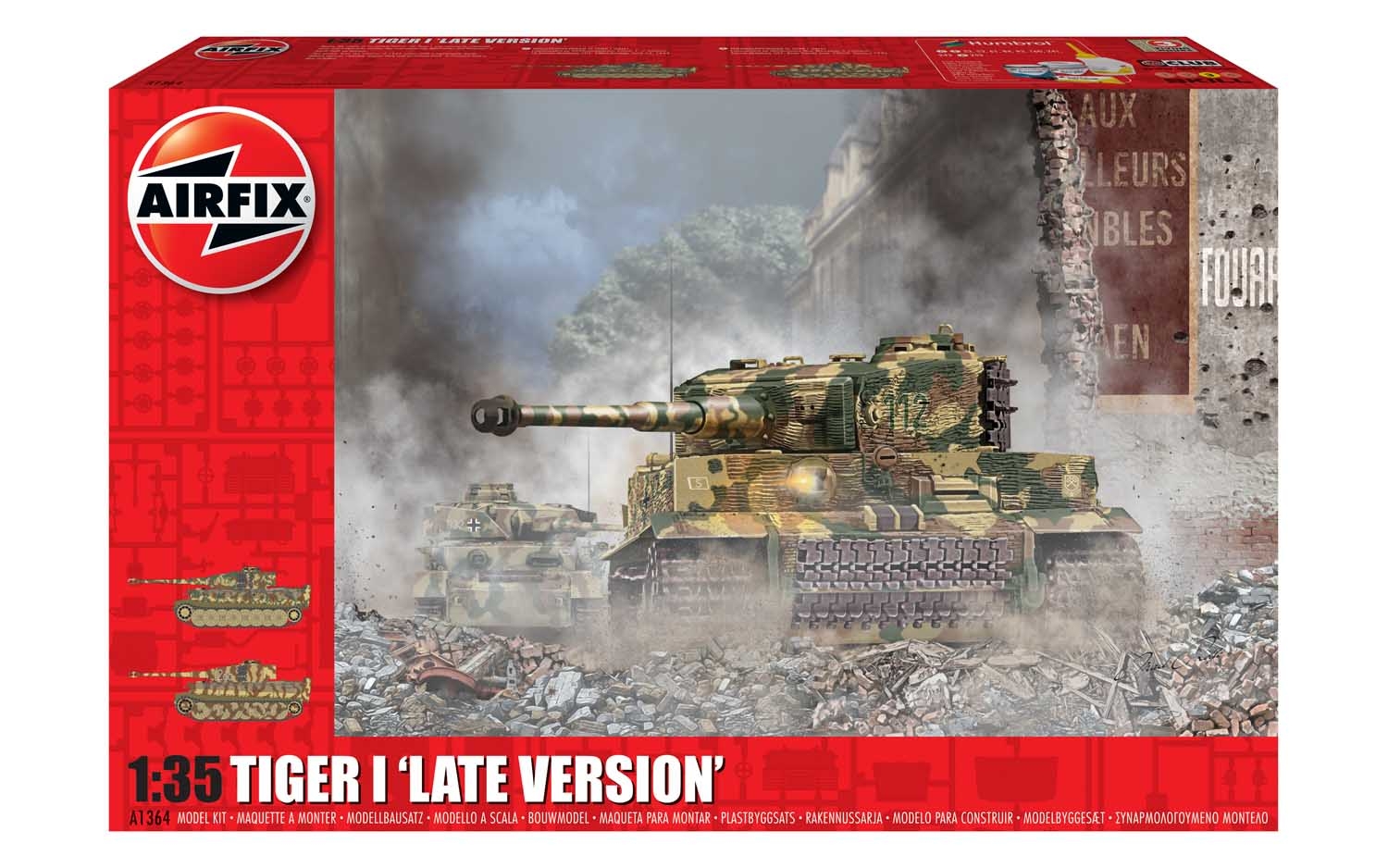 Airfix German Tiger-1 Early Version 1 35th Scale A1363 for sale online 