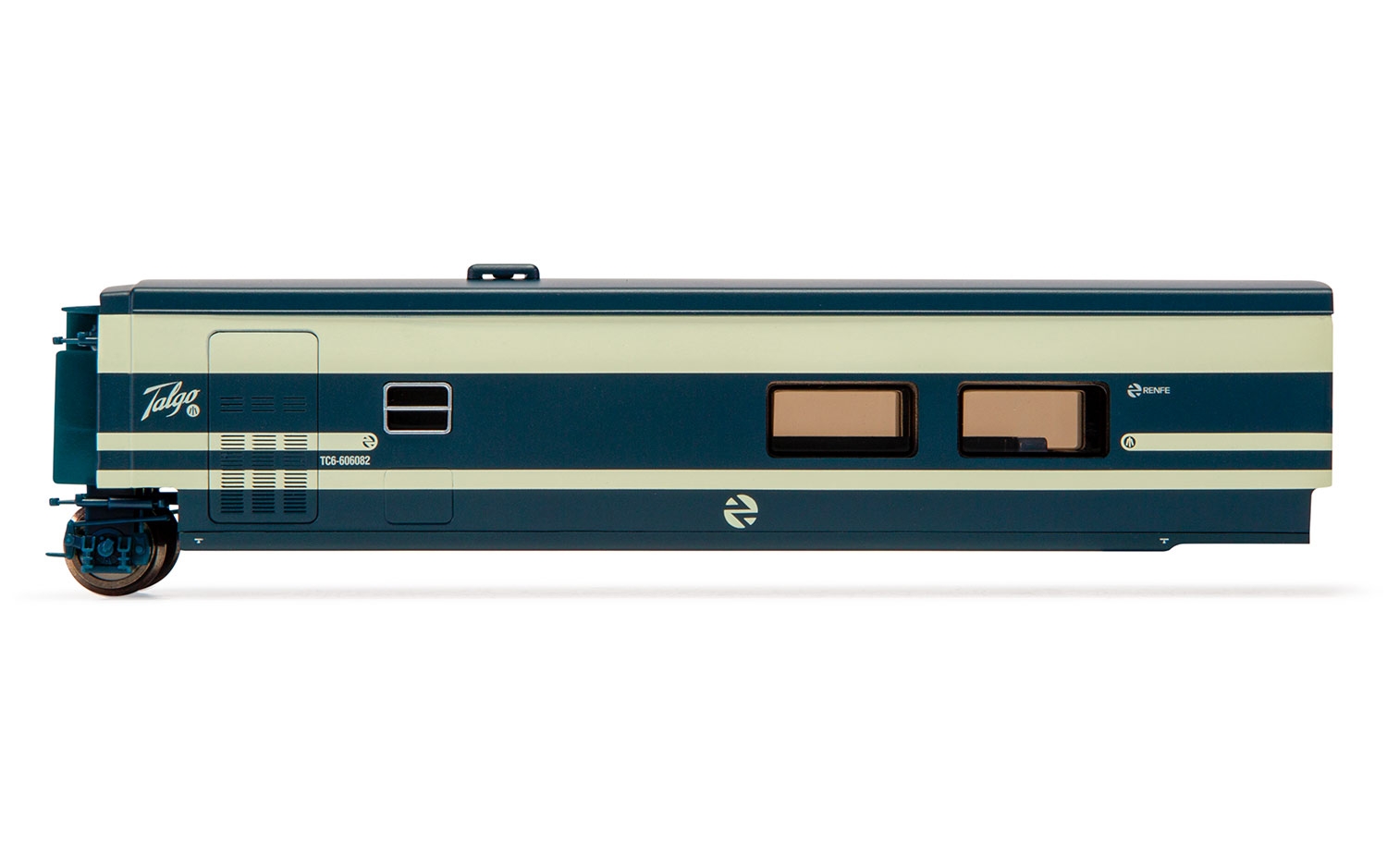 E3282 Electrotren (H0 1:87) RENFE, Talgo Pendular, cafetéria coach in  original blue/beige livery, period IV