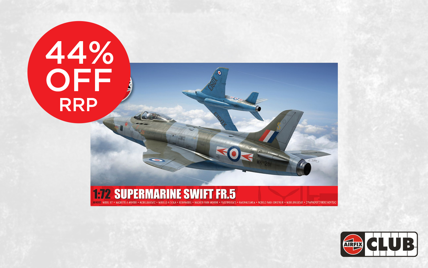 ACA032 Airfix Club - Supermarine Swift FR.5