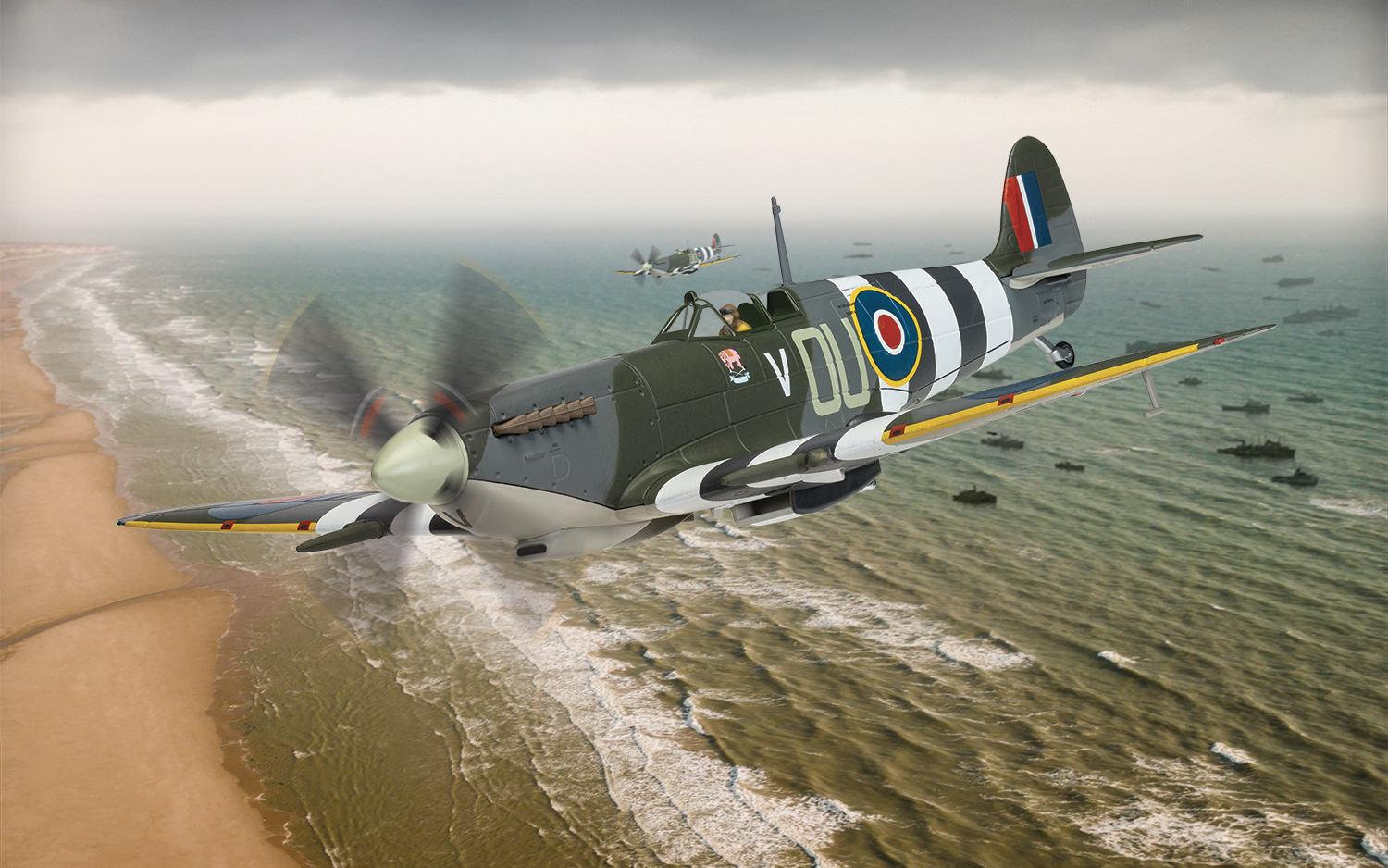 AA29103 Supermarine Spitfire MkIXe, ML407, Sq Ldr John
