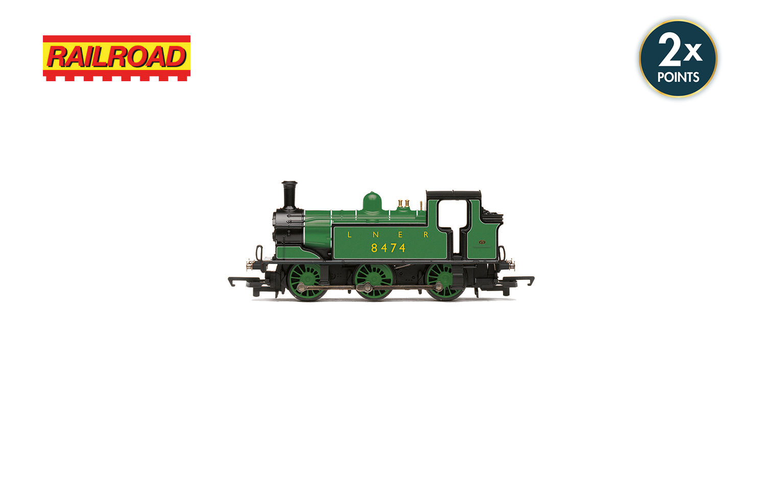 thumbnail image 2 of Hornby Railroad LNER Class J83 Steam Locomotive - 00 Scale Model Train 8474 2 of 9