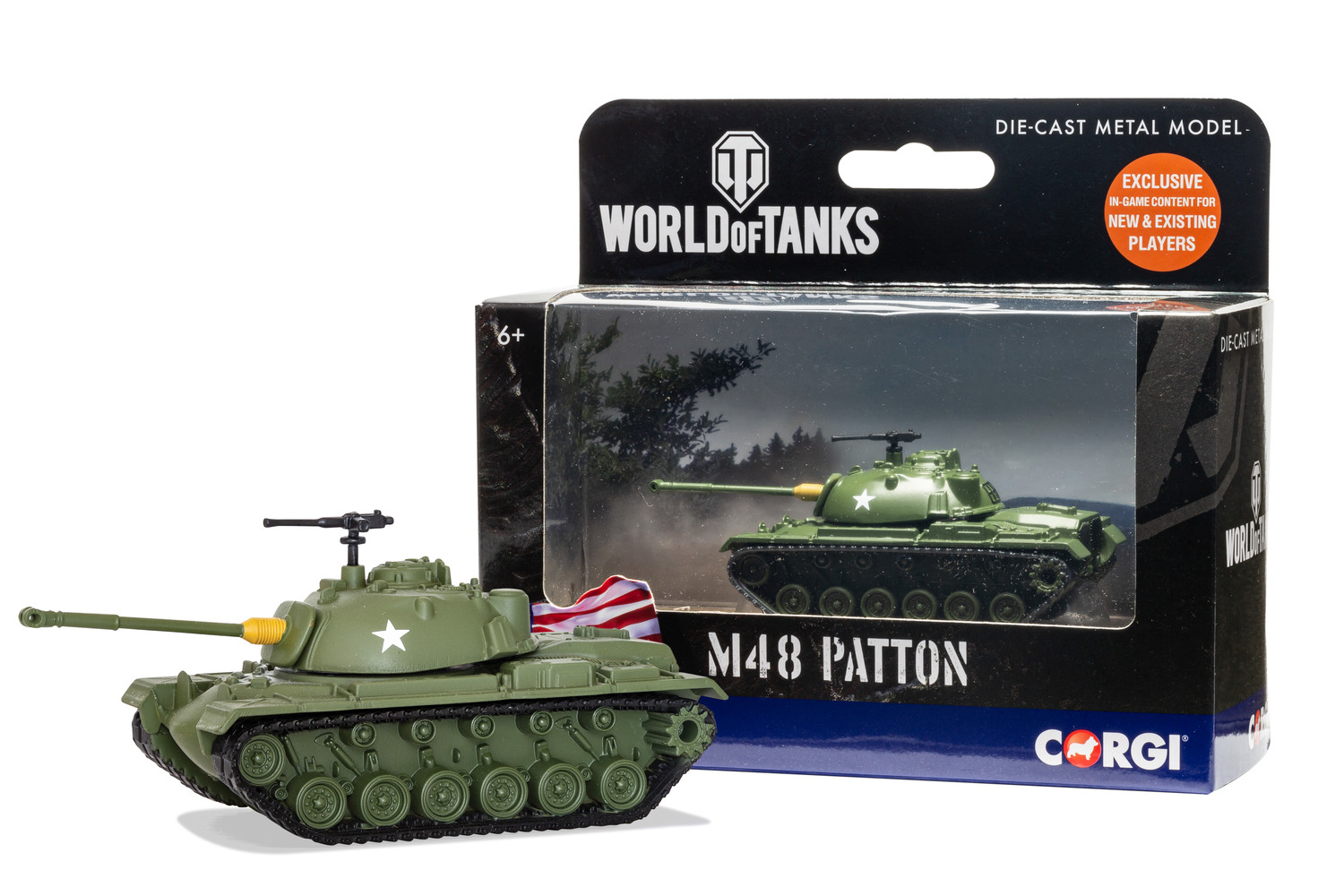M48 Patton Tank 1/72 Scale Die-cast Model 