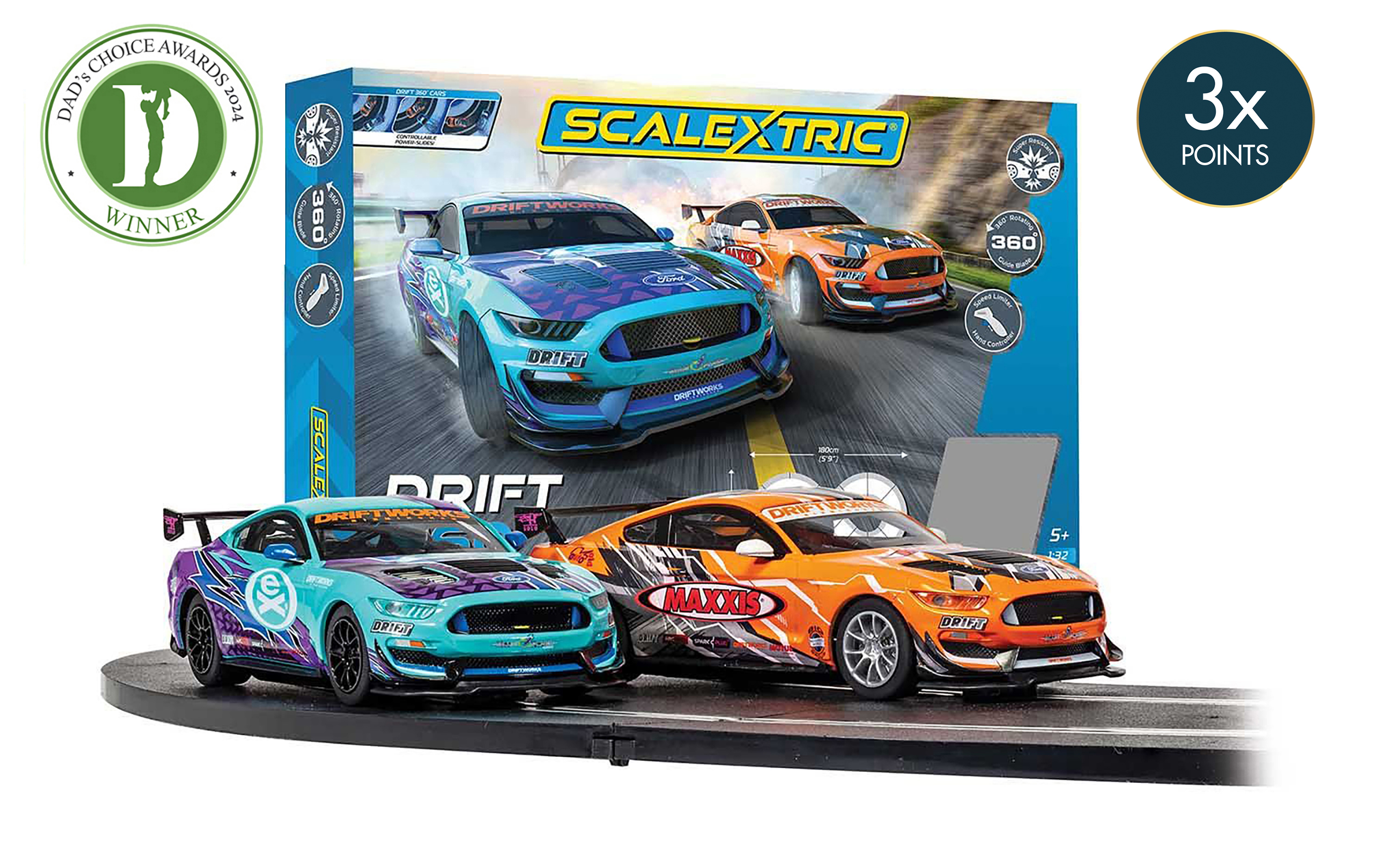C1421M Scalextric Drift 360 Race Set