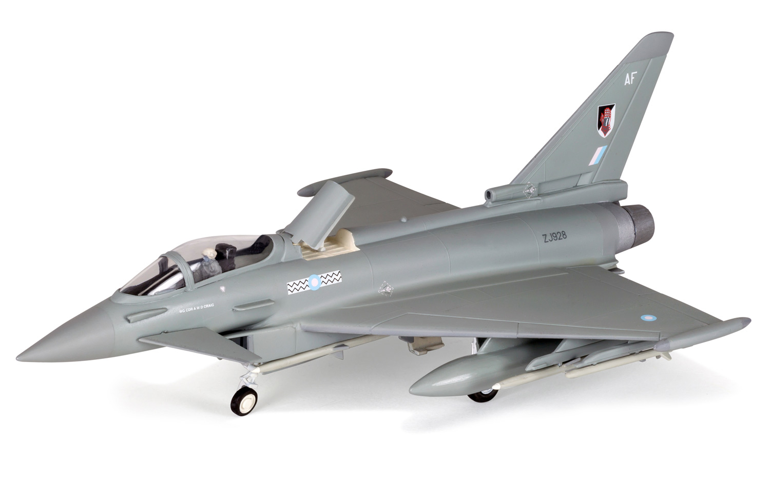 Airfix A50098 Eurofighter Typhoon Military Jet Model Kit Starter Set Scale 1:72