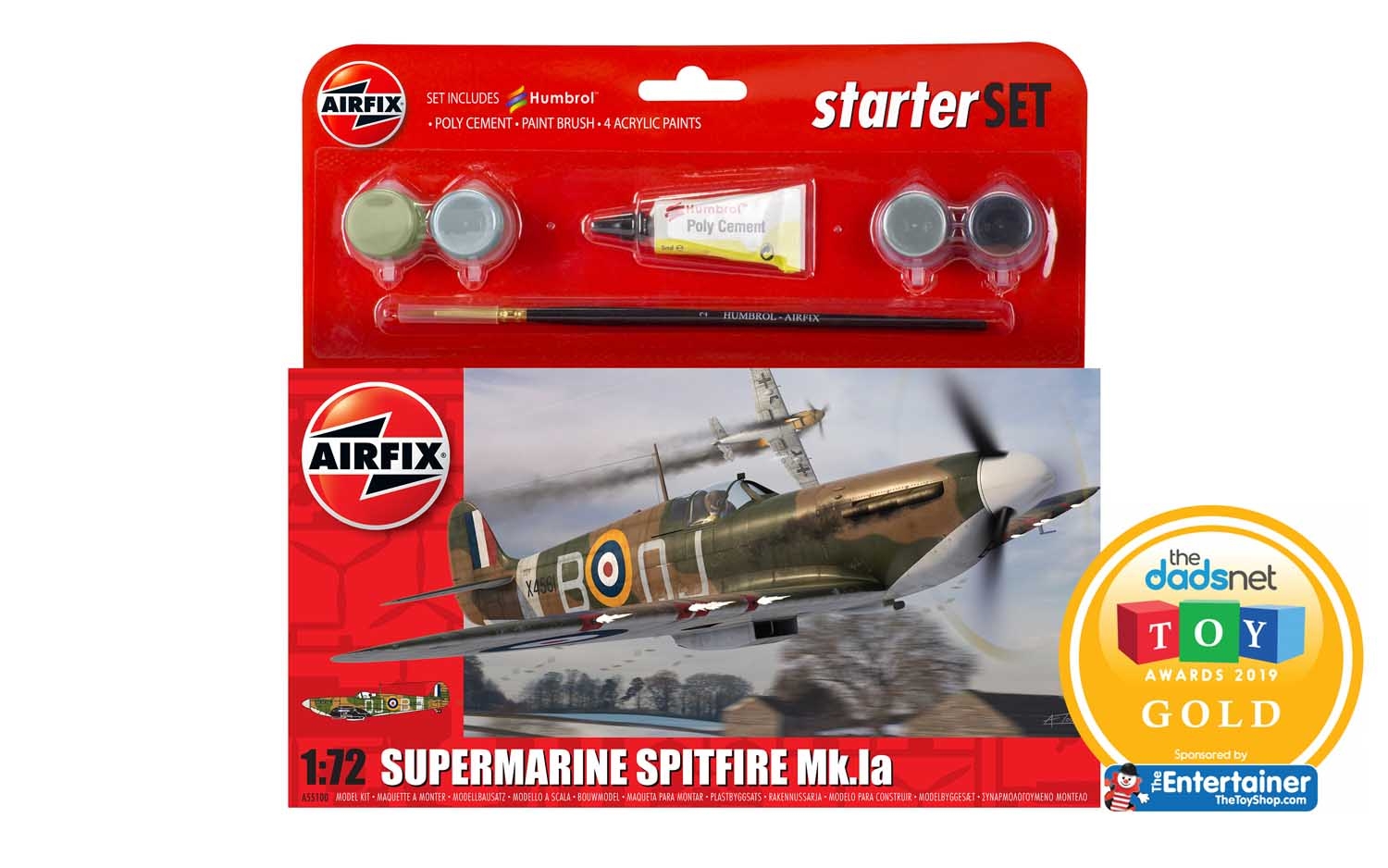 Small Starter Set - Supermarine Spitfire Mk.Ia
