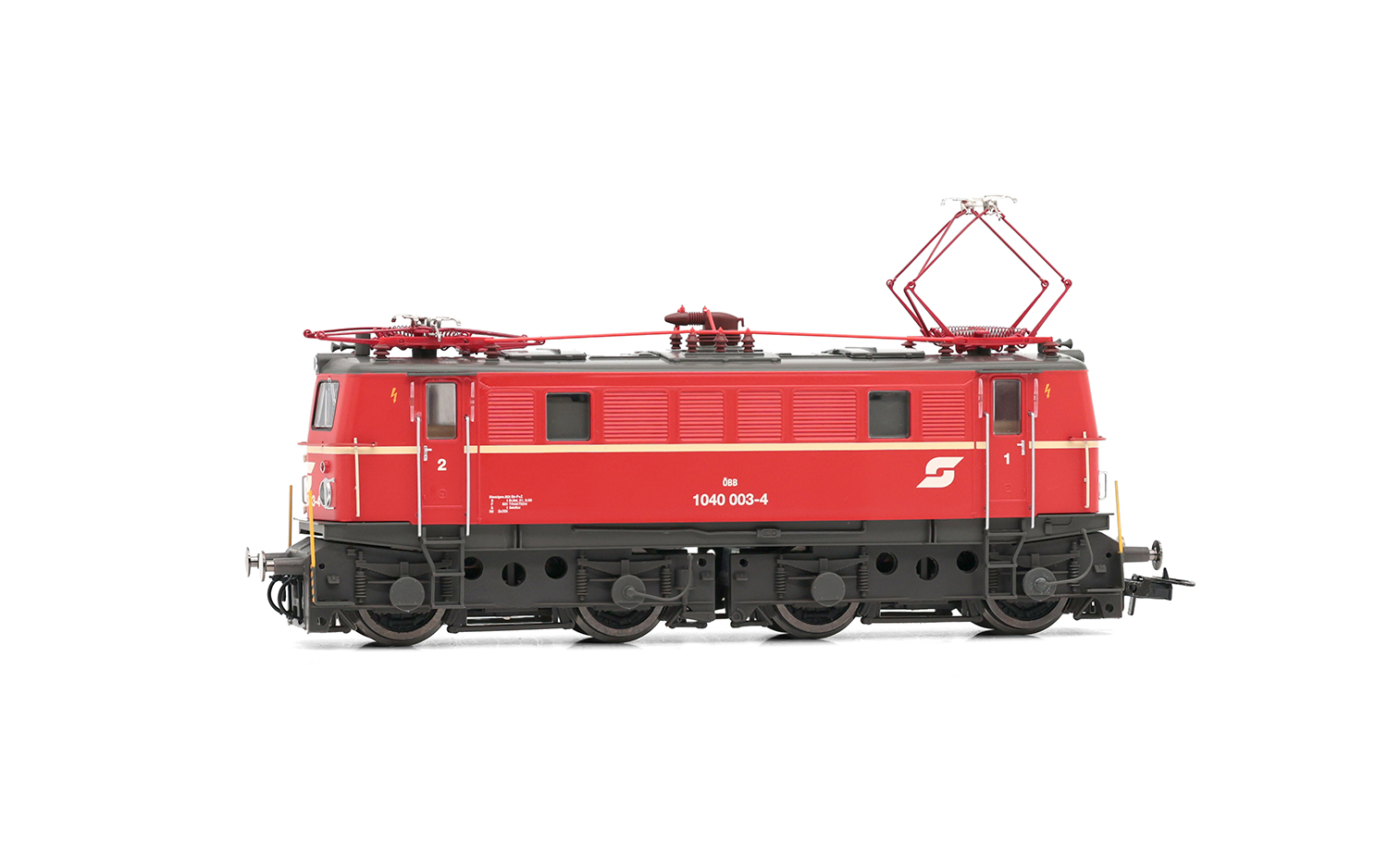 HR2938 ÖBB, electric locomotive 1040 003, vermillion livery