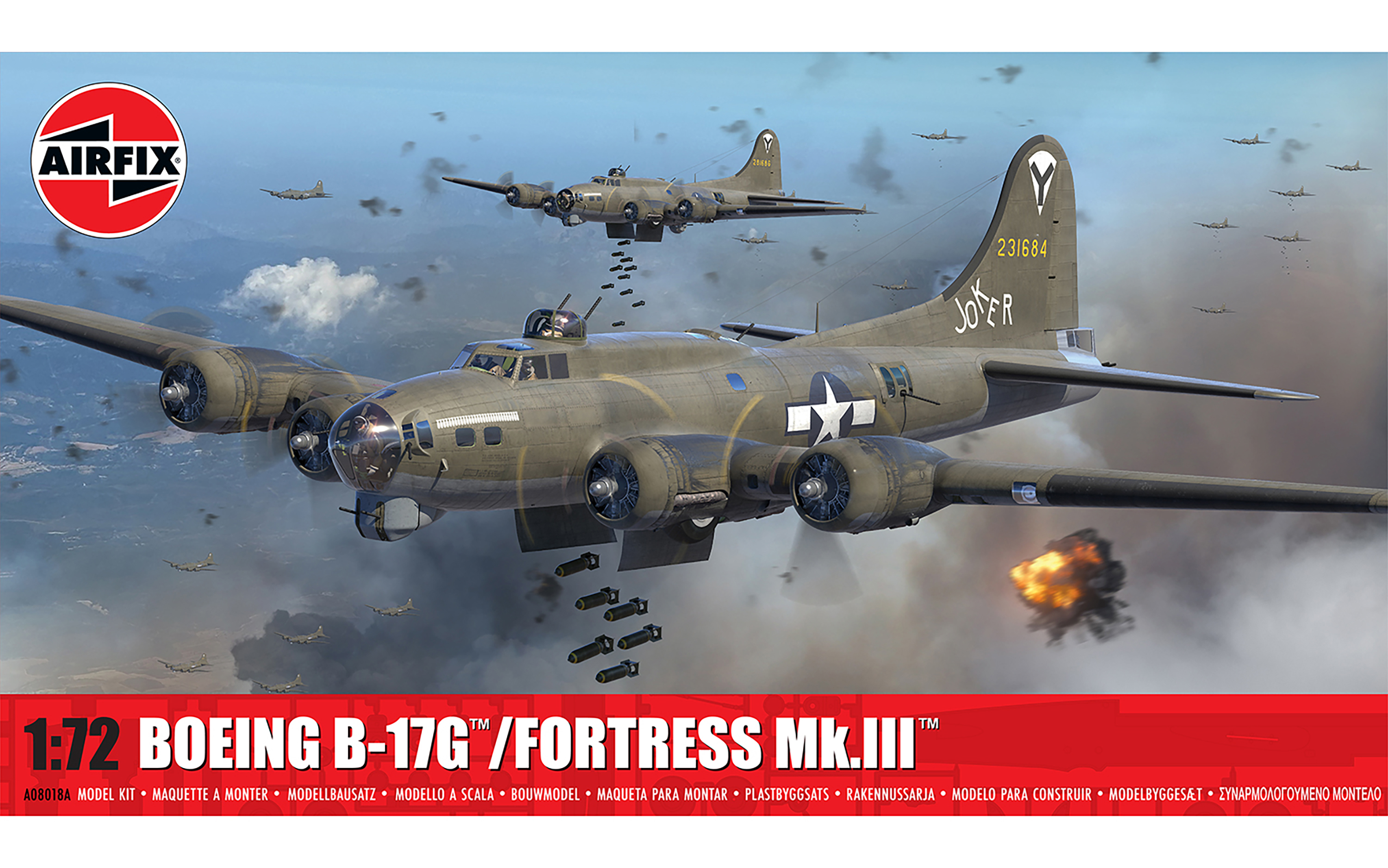 B-17G Flying Fortress 模型 航空機 A08018A Boeing B-17G / Fortress Mk.III