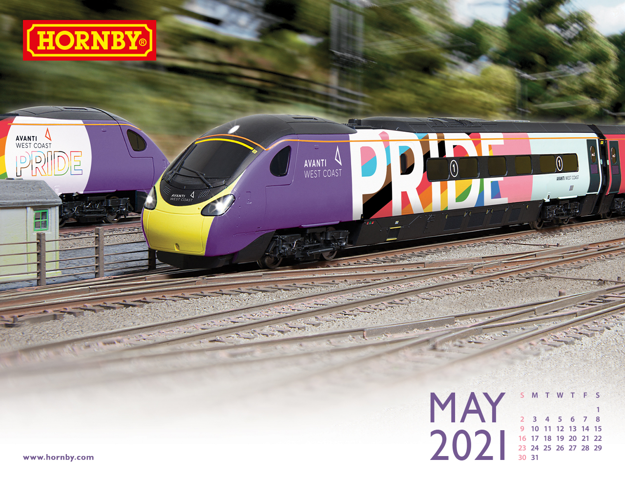 May 2021 Desktop Calendar Hornby Hobbies