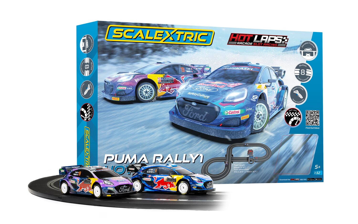 C1452M Scalextric Puma WRC Hot Laps Race Set