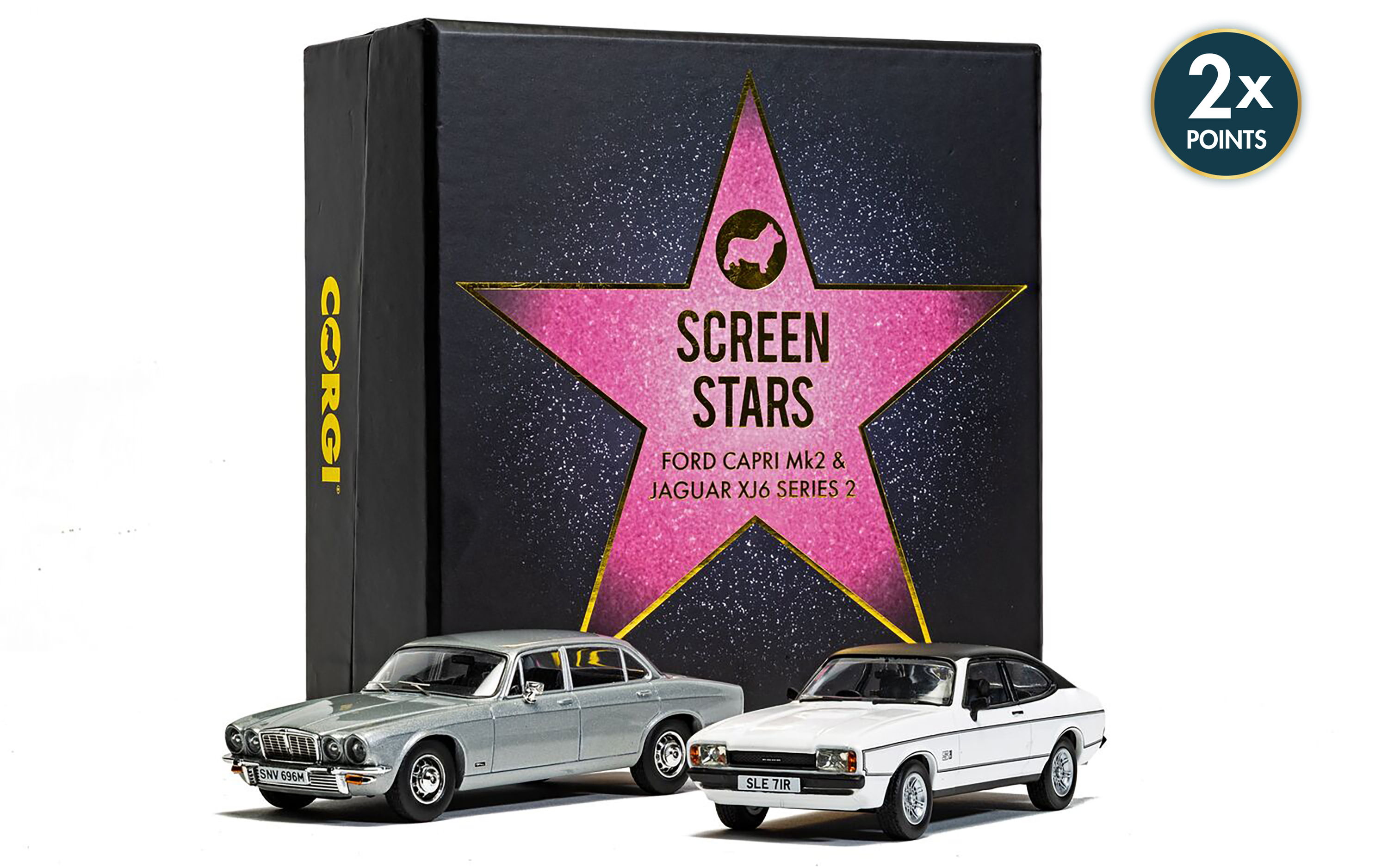 CC91992 Screen Stars Twin Car Pack - Ford Capri Mk2 2.0S & Jaguar