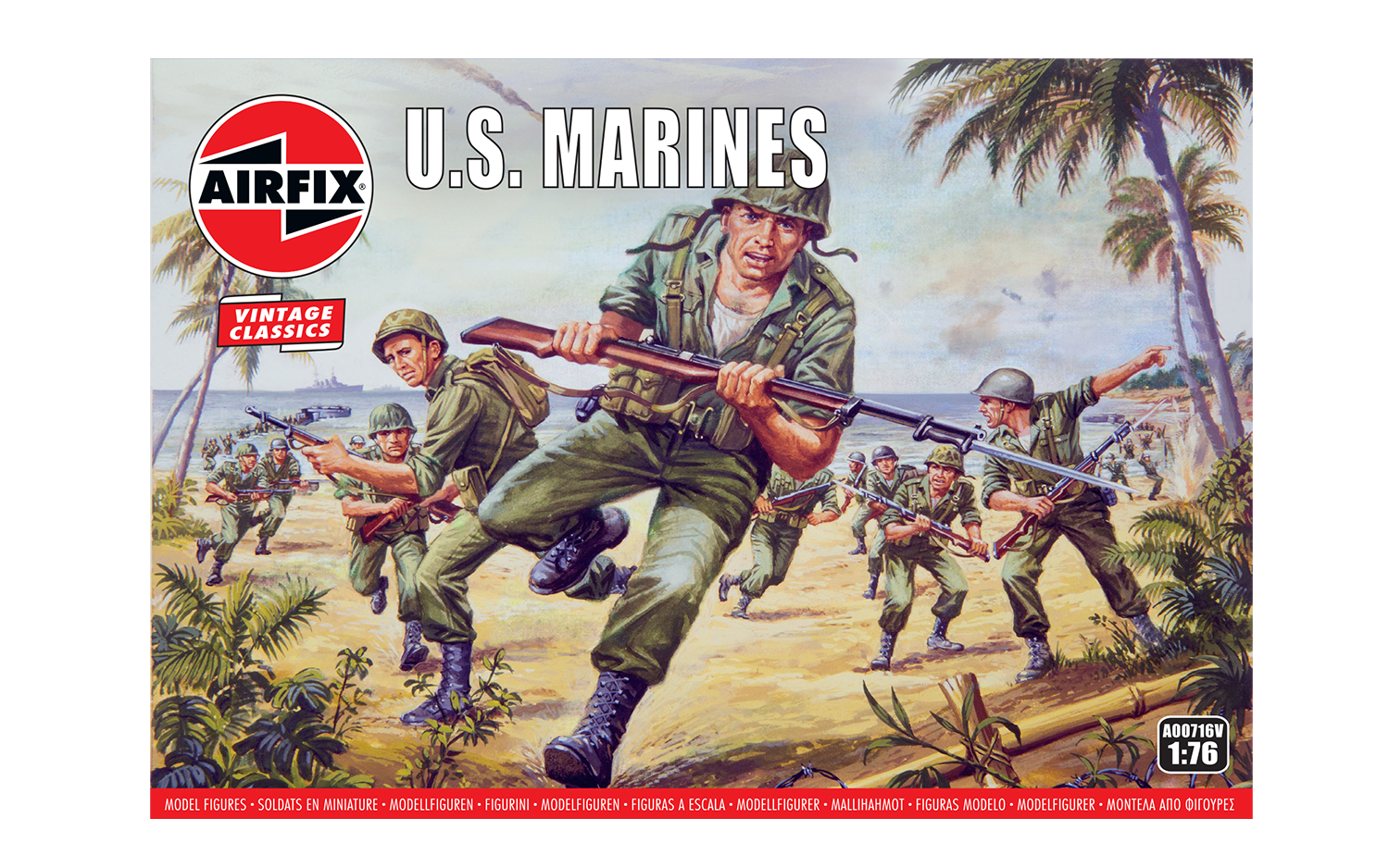 A00716 NEW Scale 1:72 Airfix WWII U.S Marines 