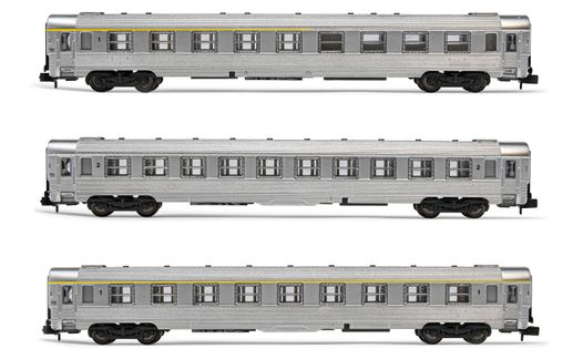 HN4337 SNCF, 2-unit set of DEV Inox B10 coaches, period IV