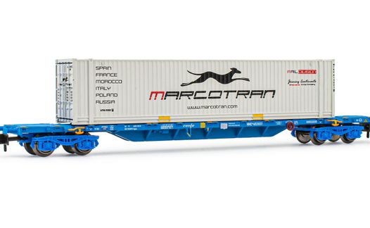 HN6461 RENFE, 4-axle 60' container wagon MMC, loaded with 2 x 20