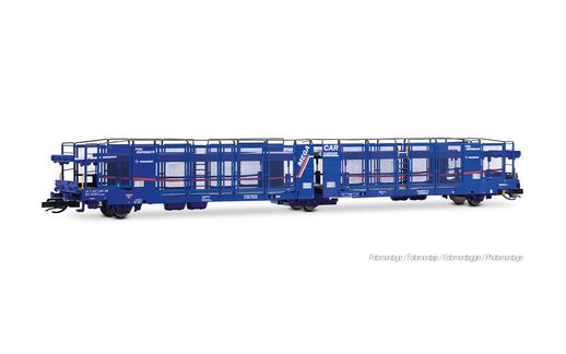Transfesa, 3-axle car transporter "Mega Car Carrier", blue with original logo
