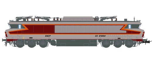 HN2585S SNCF, electric locomotive CC 21001 in silver livery, ep