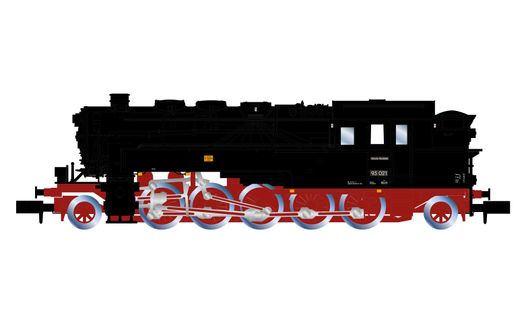 HN2597 DR, steam locomotive 95 021, coal-fired, with HN2597 DR, steam locomotive 95 021, coal-fired, with