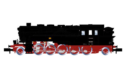 DR, steam locomotive 95 021, coal-fired, with modernized sand box, ep. III