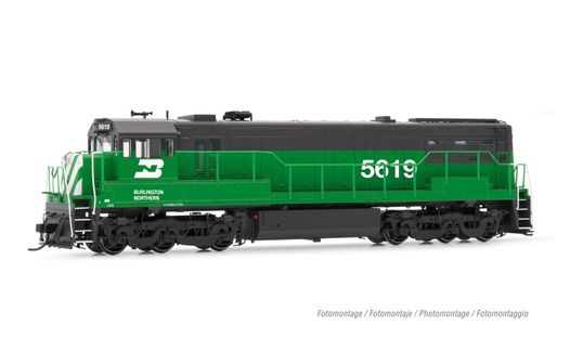 HR2887 Burlington Northern, U25c Phase II, running number #5611
