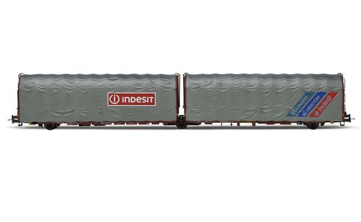 HR6597 FS, 2-unit pack closed wagons type Habillss, silver/brown