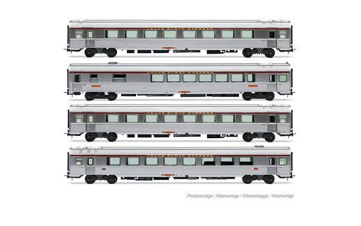 SNCF, 4-unit set of TEE "Mistral 69" coaches "Jules Verne", no. 1/2, ep. IV