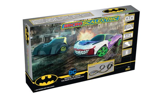 G1155M Micro Scalextric Batman vs Joker Set Battery Powered Race Set