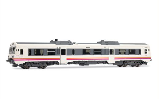 RENFE, diesel railcar 9-596-006-7, white livery, ep. V-VI