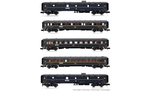 HN4383 SNCF, 3-unit pack DEV AO coaches (A9, 2 x B10), green, ep. III