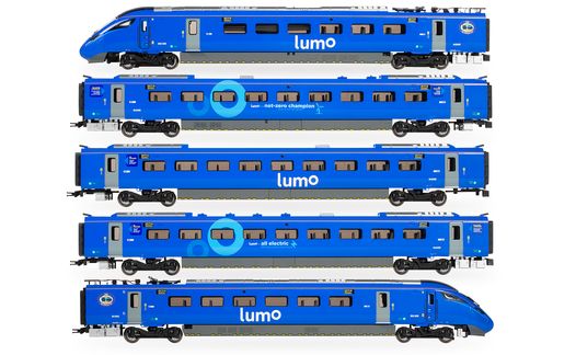 Hornby R3827 OO LNER Hitachi 800/1 Azuma Passenger Car Set