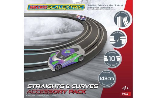  Scalextric Micro My First Justice League The Flash 1:64 Slot  Race Car G2169, Red & Yellow : Toys & Games