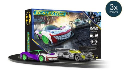 Scalextric Batman vs Joker 'The Battle of Arkham' Race Set