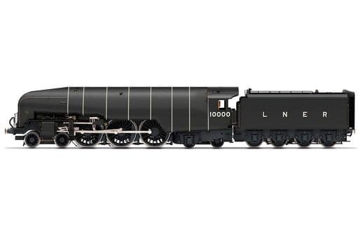 LNER, Class W1 'Hush Hush', 1935 (Double Blast Pipe), 4-6-4, 10000 - Era 3