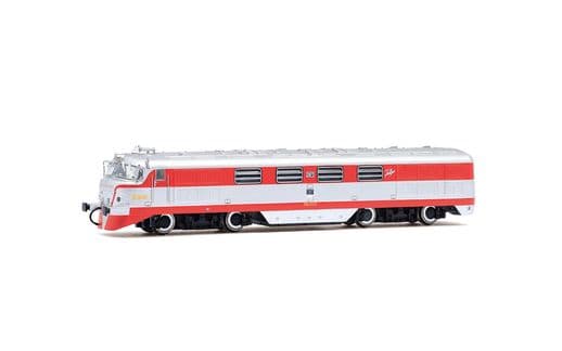 RENFE, locomotiva diesel serie 352-007 "Virgen de la Almudena", livrea rossa/argento