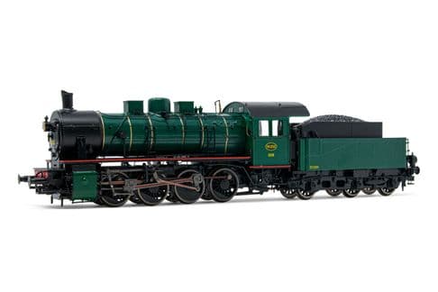 SNCB/NMBS, steam locomotive class 81, 3-dome symetrical boiler, dark green livery, period III, with DCC-sounddecoder
