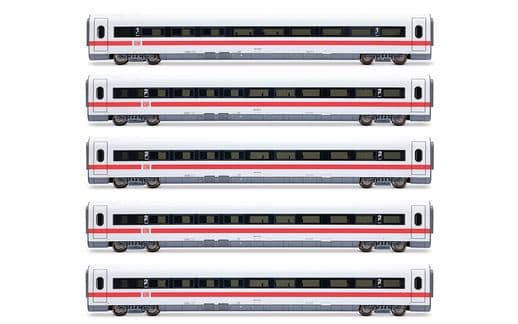 DB AG, set di 5 carrozze aggiuntive per ICE-1 HL1751 (1 x 1ª classe + 4 x 2ª classe), “Landshut”