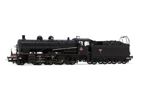SNCF, steam locomotive 140 C 70, with tender 18 B 64, black livery, period III