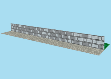 PLAYTRAINS Print and Stick STONE WALL 360x255