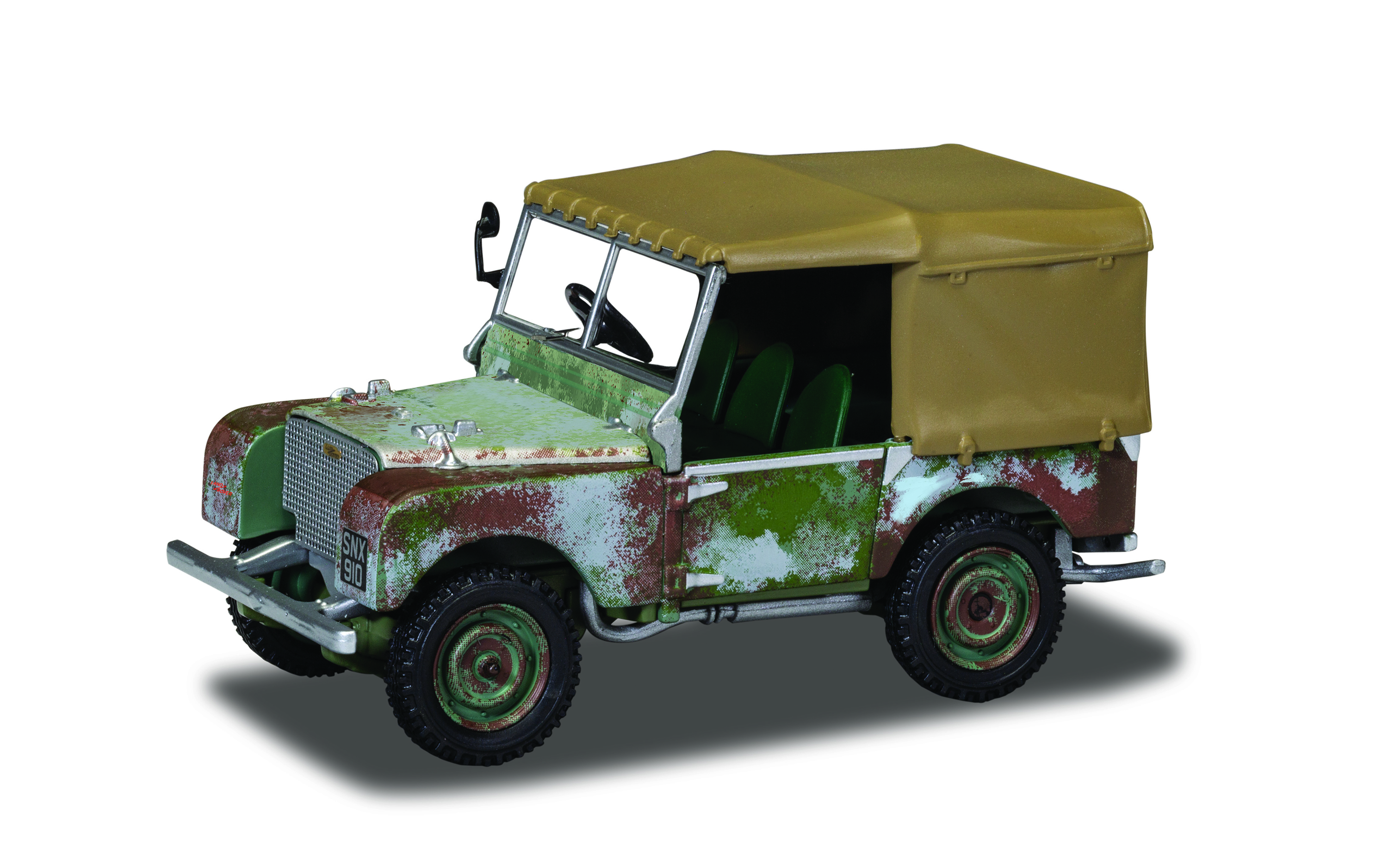 No91 ミニカー1/80 CORGI Northern lreland VA11119 Land Rover Series I 80