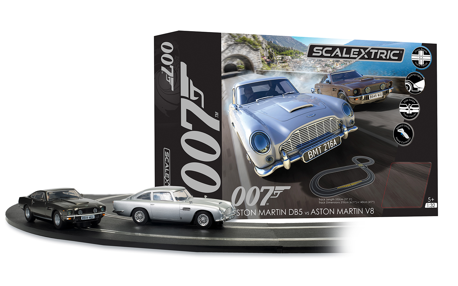 ミニカー ASTON MARTIN DBR9 007 Scalextric Amazon.com: Scalextric Micro James Bond Goldfinger Aston