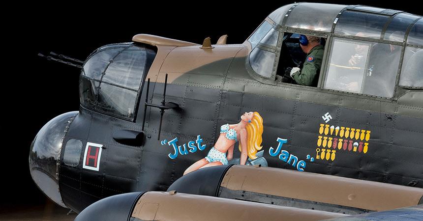 Avro Lancaster Air to Ground photo sortie
