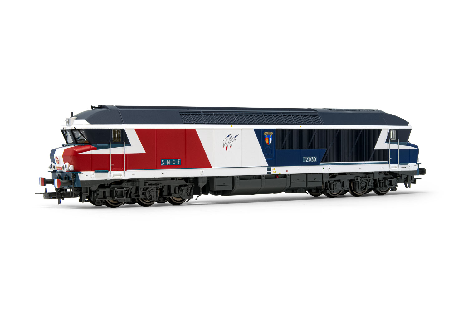 HJ2605 SNCF, diesel locomotive CC72000 bandera