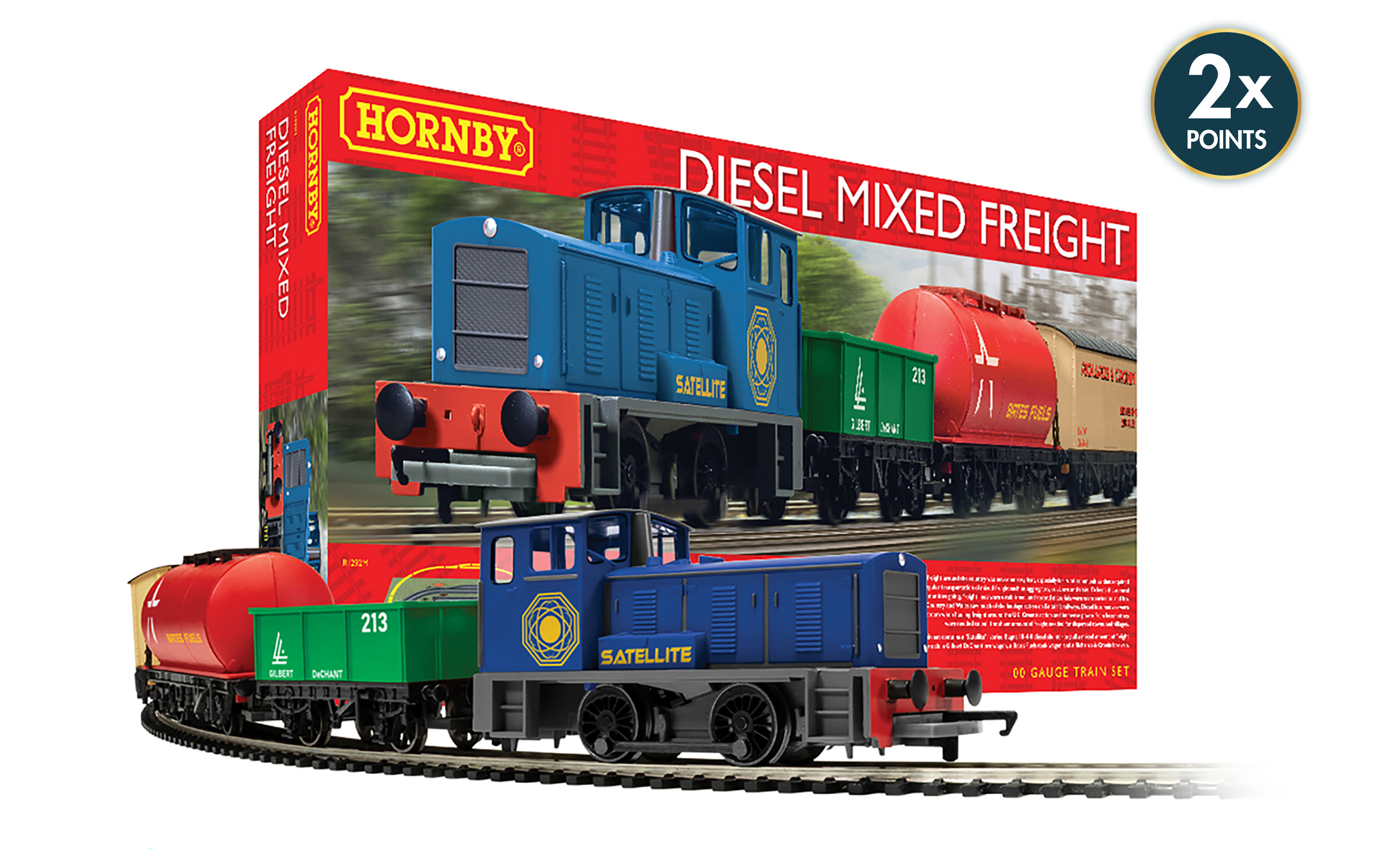 Model Freight Train Set R1292M Diesel Mixed Freight Train Set