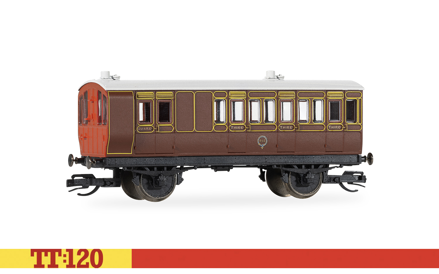 TT4057 LB&SCR - 4 Wheel - '941' - Brake Third Class Coach