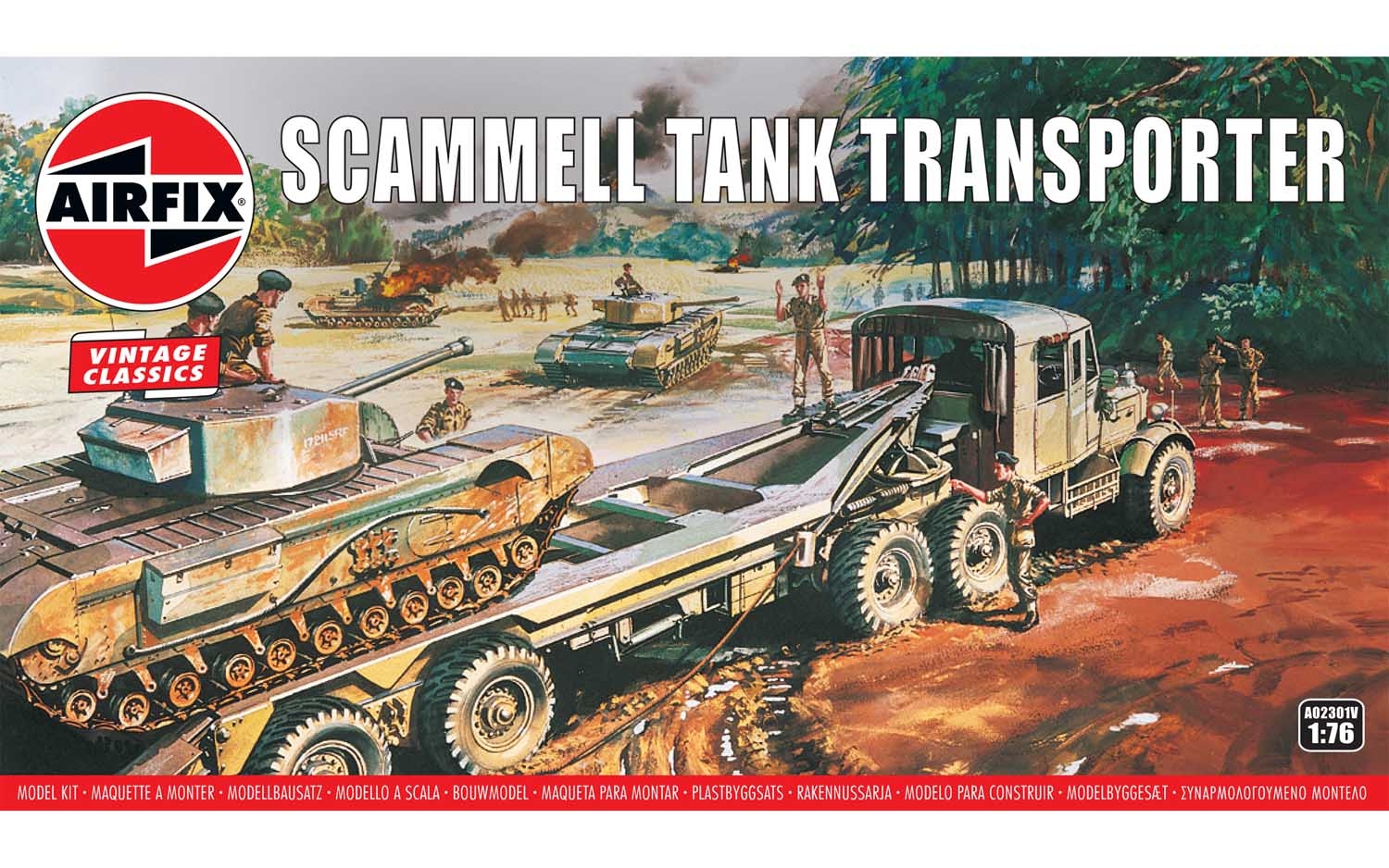 66264Airfix A02301V Scammell Tank Transporter Bausatz 1:76 NEU in OVP 