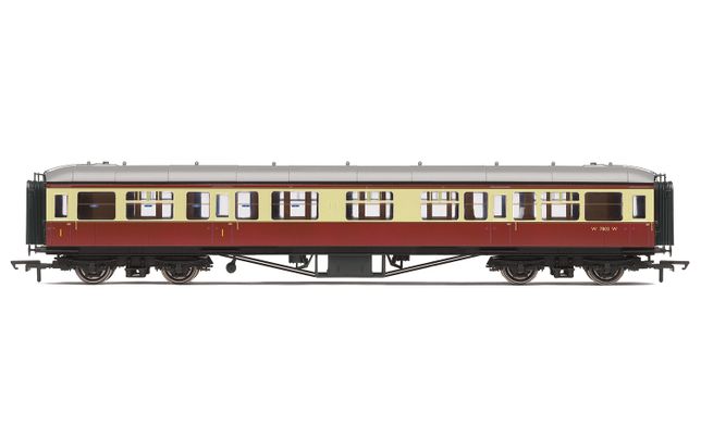 BR, 63' Hawksworth Corridor Composite, W7803W - Era 4